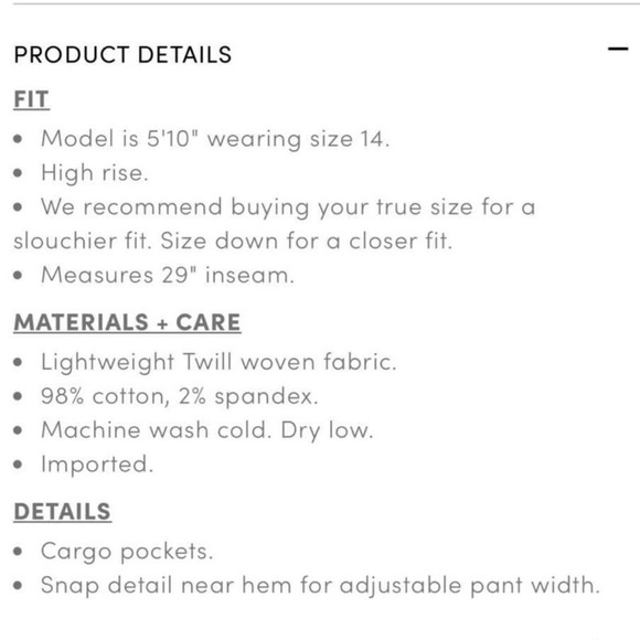 Torrid 12R High Rise Baggy Cargo Pants - Picture 4 of 4